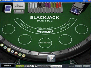 il blackjack di Betfair