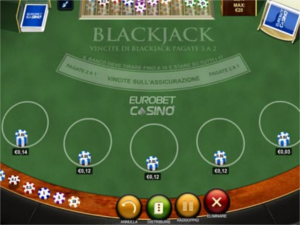 il blackjack di Eurobet
