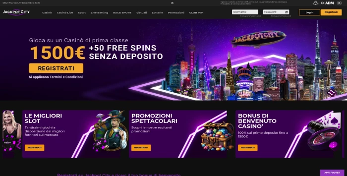 anteprima di Jackpot City